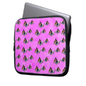 Pink Guinea Schweinepattern, 10 Zoll Laptopschutzhülle (Vorderseite Links)