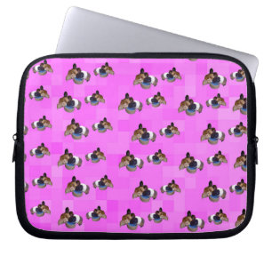 Pink Guinea Schweinepattern, 10 Zoll Laptopschutzhülle