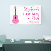 Pink Guitar Last Bash in Nash Bachelorette Banner (Messeveranstaltung)