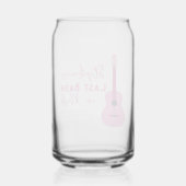 Pink Guitar Last Bash in Nash Bachelorette Dosenglas (Rückseite)