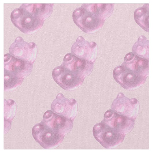 Pink Gummy Bären Muster Stoff (Nahaufnahme)