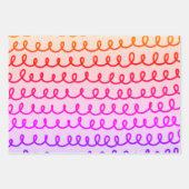 Pink-Gürteldoodle-Muster Geschenkpapier Set (Vorderseite 3)