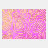 Pink-Gürteldoodle-Muster Geschenkpapier Set (Vorderseite)