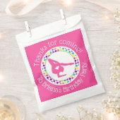 Pink Gymnastics Gastgeschenke für eine Girl-Gefall Geschenktütchen (Ausgeschnitten)