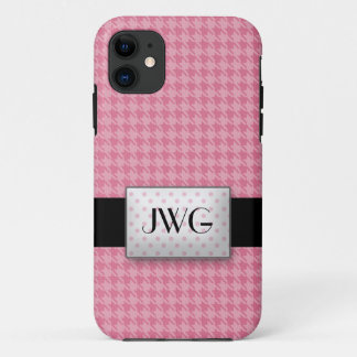 Pink Hahnentrittmuster Monogram iPhone 5 Fall Case-Mate iPhone Hülle
