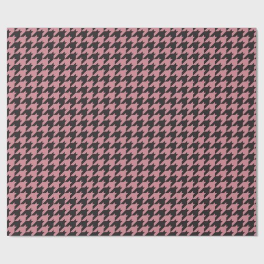 Pink Hahnentrittmuster Textile Muster Geschenkpapier (Flach)