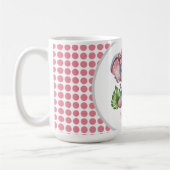 Pink Hair Bow Niedlich Elephant Baby Shower Mommy Kaffeetasse (Links)