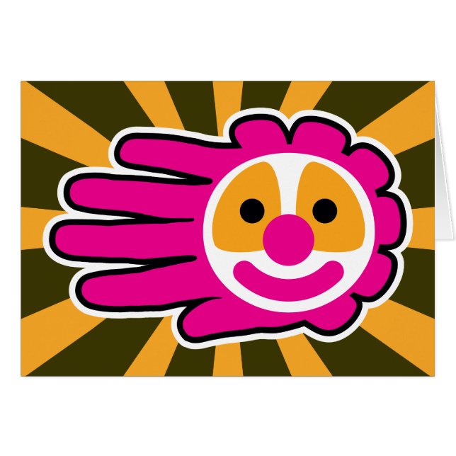 Pink Hair Clown Hand (Vorderseite (Horizontal))