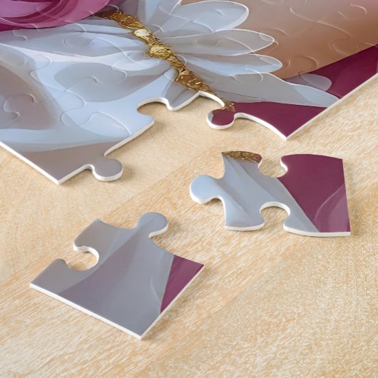 Pink Haired Fairy and White Baby Dragon Puzzle (Seite)