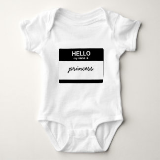 Pink - Hallo, mein Name ist (Ihr Text) Baby Strampler