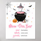 Pink Halloween Baby Braut Mama Osa Bar Poster (Vorne)