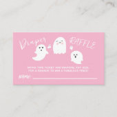 Pink Halloween Baby Diaper Raffel Begleitkarte (Vorderseite)