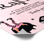 Pink Halloween Baby Duschdusche Windeln Raffel Poster (Ecke)