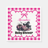 Pink Halloween Baby Dusche Serviette (Vorderseite)