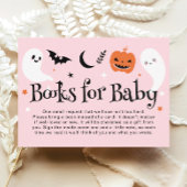 Pink Halloween Baby Showbücher für Baby Begleitkarte