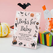 Pink Halloween Baby Showbücher für Baby Sockelschild