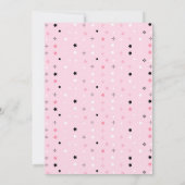 Pink Halloween Cute Ghost Dankeskarte (Rückseite)