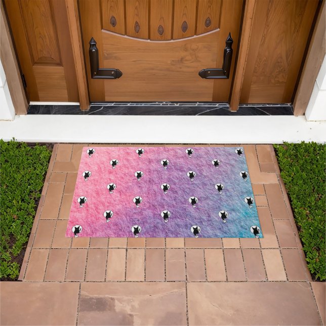 Pink Halloween Doormat von Adiela Akoo Fußmatte (Außenbereich)