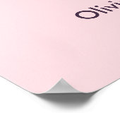 Pink Halloween Ein kleines Boo Baby Duschbad Empfa Poster (Ecke)