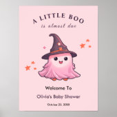 Pink Halloween Ein kleines Boo Baby Duschbad Empfa Poster (Vorne)