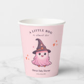 Pink Halloween eine kleine Boo Baby-Dusche Pappbecher (Vorderseite)