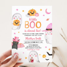 Pink Halloween eine kleine Boo Ghost Baby Dusche