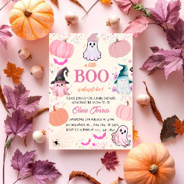 Pink Halloween eine kleine Boo Ghost Baby Dusche Einladung