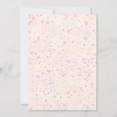 Pink Halloween eine kleine Boo Ghost Baby Dusche Einladung (Rückseite)