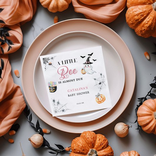 Pink Halloween Ghost Baby Dusche Serviette