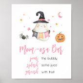 Pink Halloween Ghost Little Boo Mama Osa Bar Poster (Vorne)
