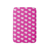 Pink Halloween Ghosts and Polka Dots Badematte (Vorderseite Vertikal)