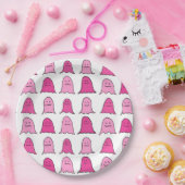 Pink Halloween Ghosts Pappteller (Party)