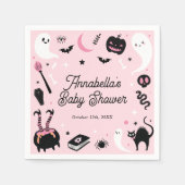 Pink Halloween Girl Dusche Serviette (Vorderseite)