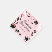 Pink Halloween Girl Dusche Serviette (Ecke)