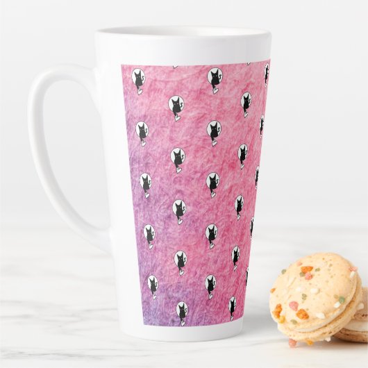Pink Halloween Latte Tasse von Poet Adiela Akoo (Beispiel)