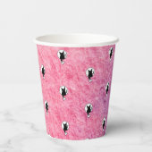 Pink Halloween Paper Cup von Poet Adiela Akoo Pappbecher (Rückseite)