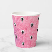 Pink Halloween Paper Cup von Poet Adiela Akoo Pappbecher (Vorderseite)