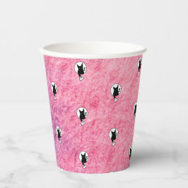 Pink Halloween Paper Cup von Poet Adiela Akoo Pappbecher