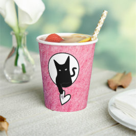 Pink Halloween Paper Cups von Poet Adiela Akoo Pappbecher