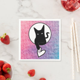 Pink Halloween Paper Napkin von Poet Adiela Akoo Serviette