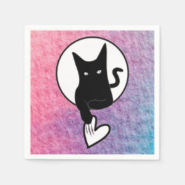 Pink Halloween Paper Napkin von Poet Adiela Akoo Serviette