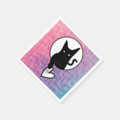 Pink Halloween Paper Napkin von Poet Adiela Akoo Serviette (Ecke)