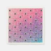 Pink Halloween Paper Napkin von Poet Adiela Akoo Serviette (Vorderseite)