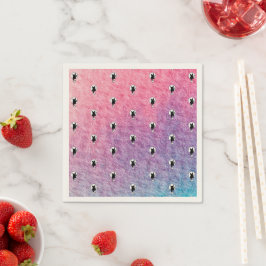 Pink Halloween Paper Napkin von Poet Adiela Akoo Serviette