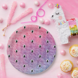 Pink Halloween Paper Plate von Poet Adiela Akoo Pappteller