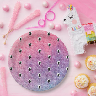 Pink Halloween Paper Plate von Poet Adiela Akoo Pappteller