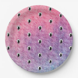 Pink Halloween Paper Plate von Poet Adiela Akoo Pappteller