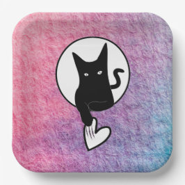 Pink Halloween Paper Plate von Poet Adiela Akoo Pappteller