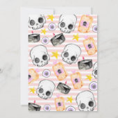 Pink Halloween Party Girl Einladung (Rückseite)