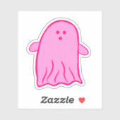 Pink Halloween Rosie Ghost Aufkleber (Blatt)